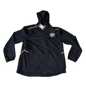 CBS NFL Network Thursday Night Football Black Hooded Jacket by Clique XL NWT